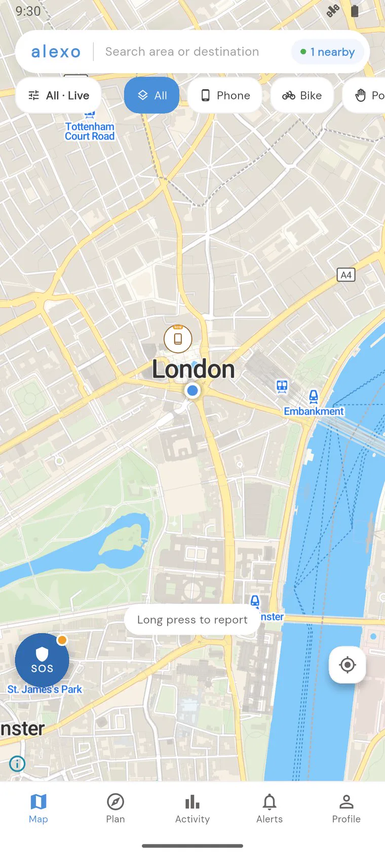 Clean map view ready for reporting